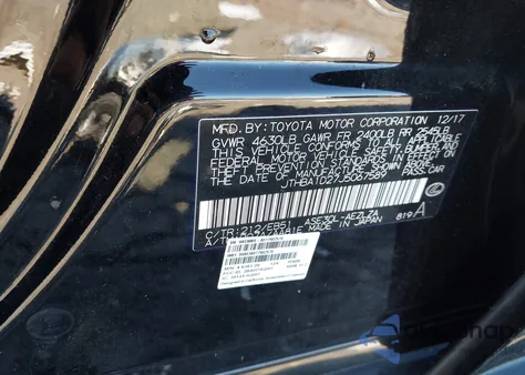 2018 Lexus Is 300 из США, поврежденный, VIN JTHBA1D27J5067589